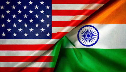 アメリカ　インド　生成AI　国旗