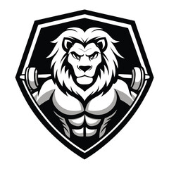 Regal lion head vector illustration, a powerful symbol of wild art and tribal design