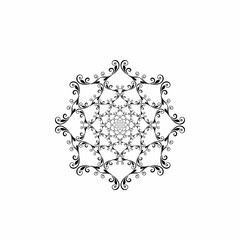 abstract floral frame