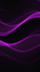Fototapeta premium Flowing purple luminous lines against a dark textured background with subtle grain