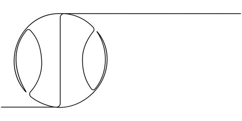 Cricket ball Drawing, Cricket Ball One Line Drawing: Continuous Hand Drawn Sport Theme Object. professional cricket bat continuous single one line drawing art vector design, Single continuous line