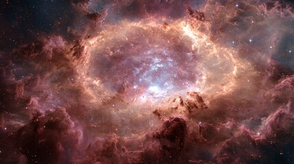 Colorful space nebula