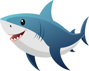 shark Vector Illustration Isolated on white background