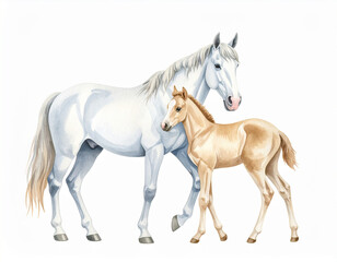 Fototapeta premium 馬 干支 生成AI 年賀状 