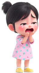 A little girl was crying uncontrollably