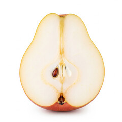 Minimalist Flat Lay of Assorted Pastries and Fruits Isolated on White Background