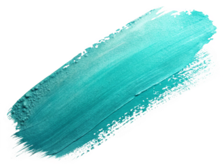 Teal paint stroke abstract art texture background
