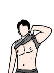 illustration of a man cartoon
