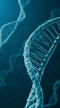 3D Helix DNA Science Medical Molecule Biology Background