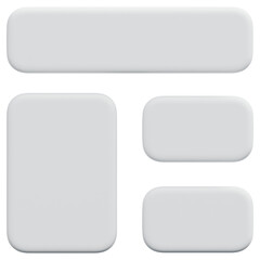 3D Icon List Layout Icon