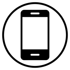 smartphone glyph icon