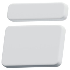 3D Reversed Sidebar Layout Icon