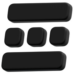 3D Dark Modular Layout Icon