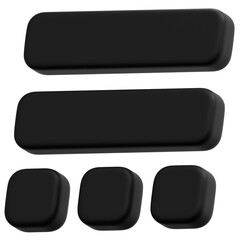 3D Dark Chat Layout Icon