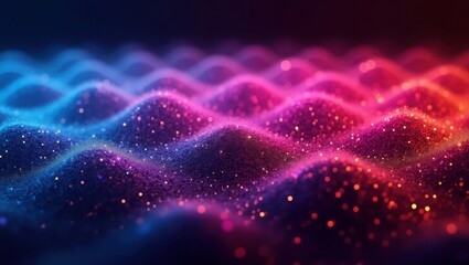 Obraz premium Blue Pink Glittering Sand Dunes Abstract Background