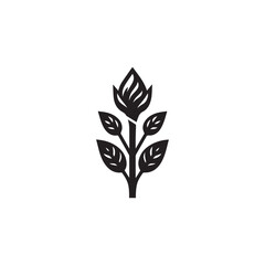 tree sprout logo growing