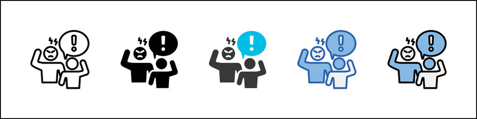 Hostility Icon Pack Multistyle Illustration