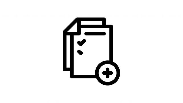 add task minimalist stroke animation