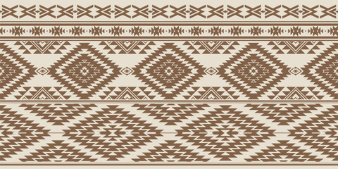 floral pattern vintage ethnic modern embroidery texture boho design vector illustration hand drawn pink flower motif branches leaves wallpaper seamless background border. © Thitichot