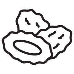 Arab date fruit icon vector illustration isolated sign