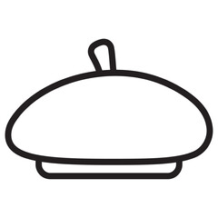 Beret icon vector illustration isolated sign