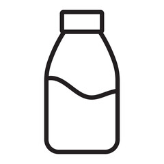 Bottle icon vector illustration isolated sign