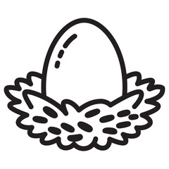 Nest icon vector illustration isolated sign