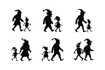 silhouettes of people