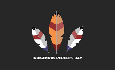 Indigenous peoples day flyer