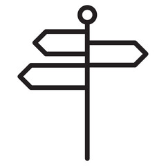 signpost icon vector illustration isolated sign © Krupal
