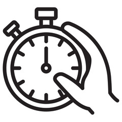testing time icon vector illustration isolated sign