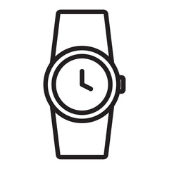 Wristwatch icon vector illustration isolated sign