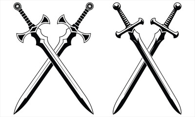 two crossed swords