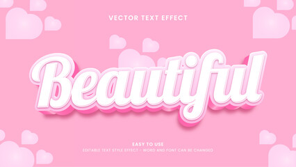 beautiful editable text effect