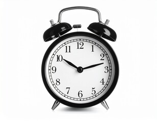 alarm clock on white background