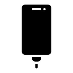 charging glyph icon