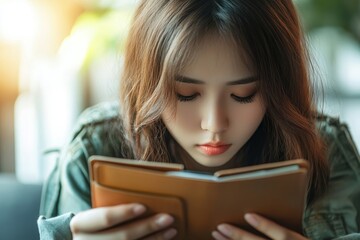 Obraz premium Bankruptcy and economic financial concept. Person opening their empty wallet, unable to pay debts on payday, reflecting financial struggles, Generative AI