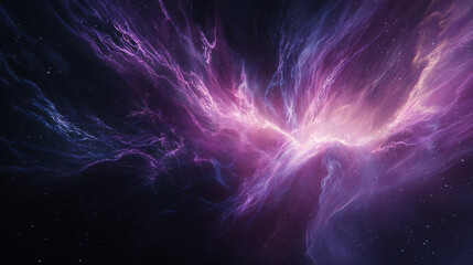 Colorful Cosmic Nebula in Deep Space