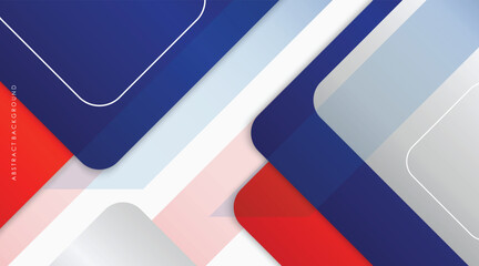 modern abstract background blue, red, white and silver colorful. vector design.