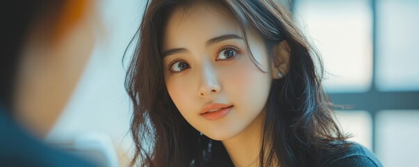 Close-up of a young woman brushing her hair, noticing significant hair loss on the comb during her hair care routine, Generative AI