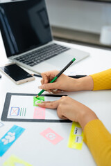 Mobile application design. Creation of sketch of application interface. web designer. UX Designer...