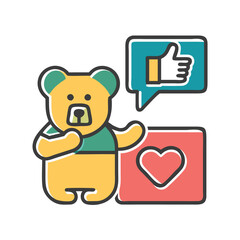 teddy bear and heart