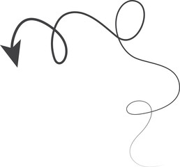 Hand drawn arrow doodle line icon. Design elements for business plan and education