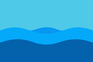 A Simple Graphic Depiction Of A Basic Ocean For A Minimalist And Clean Water Icon