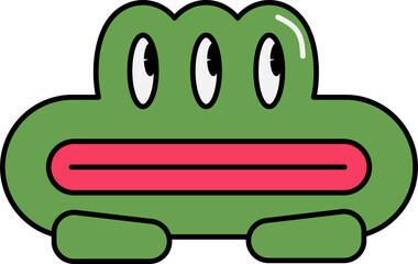 Cute Doodle Retro Character Illustration