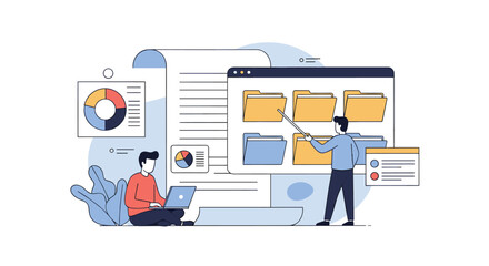 Organizing digital files and data for efficient workflow management and business growth
