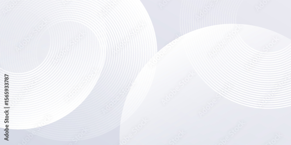 Poster abstract lines grey background with dynamic circle lines simple art modern