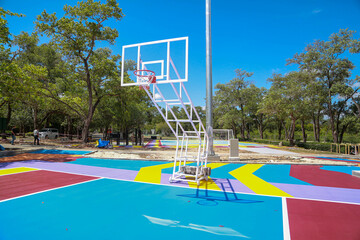 basketball hoop in the park