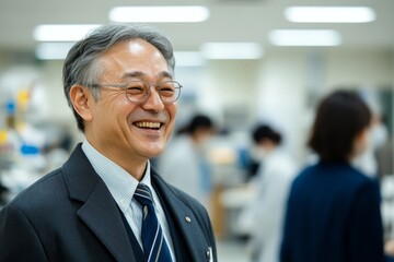 Obraz premium Great job! The boss encourages the staff with a smile, celebrating their hard work and achievements in the workplace, Generative AI