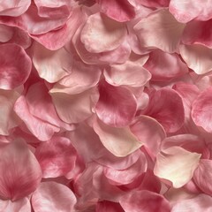 Soft Rose Petal Pattern Fabric
